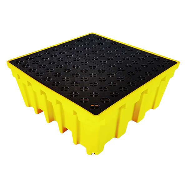 120L Oil and Chemical Bunded Drip Tray Sump Spill Pallet with Removable Grid 